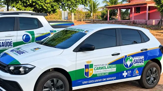 Veículos da Saúde de Carmolândia já estão plotados e identificados para uso exclusivo em serviço