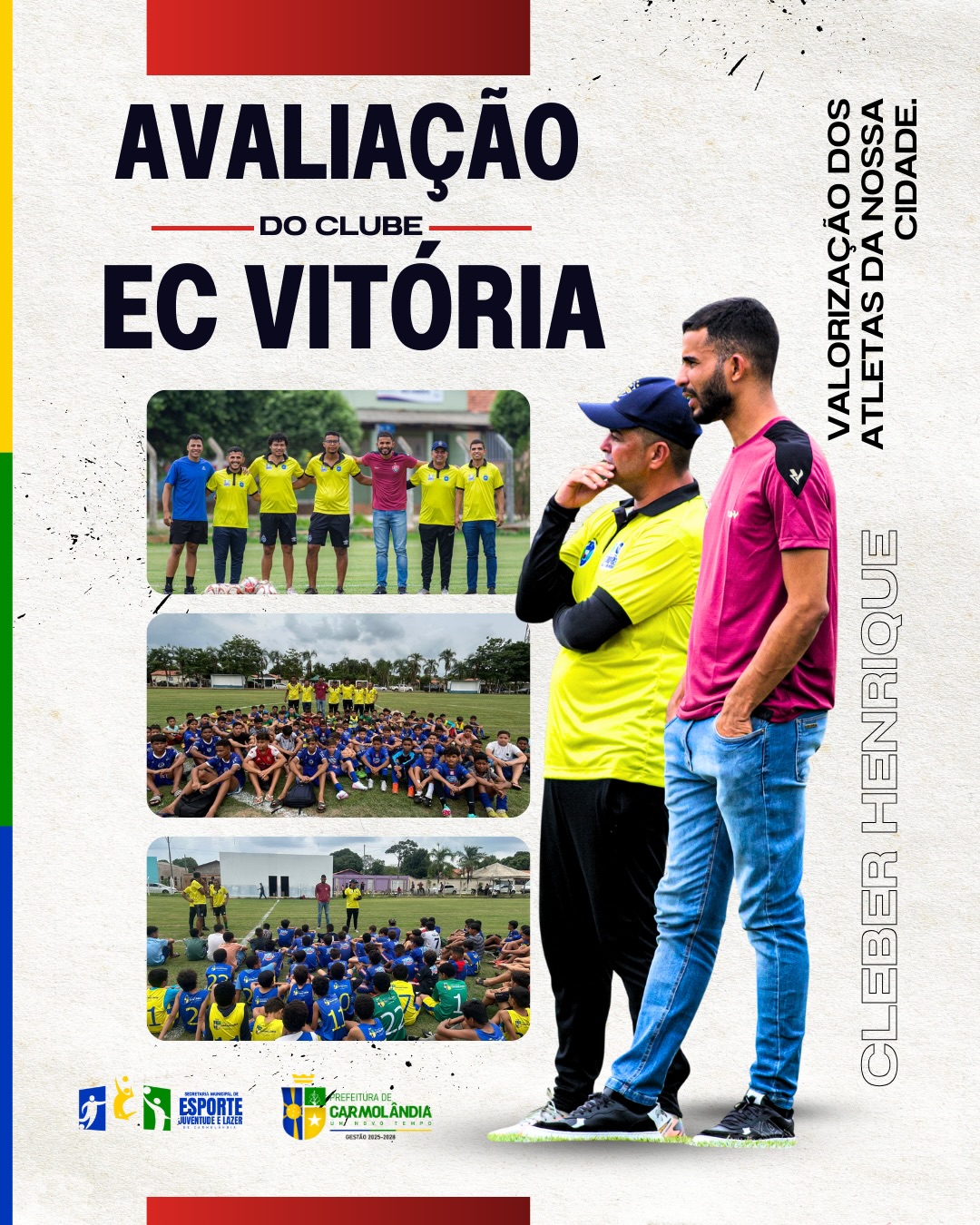 Sonho em campo: Avaliador do Vitória da Bahia visita Carmolândia e avalia pequenos atletas